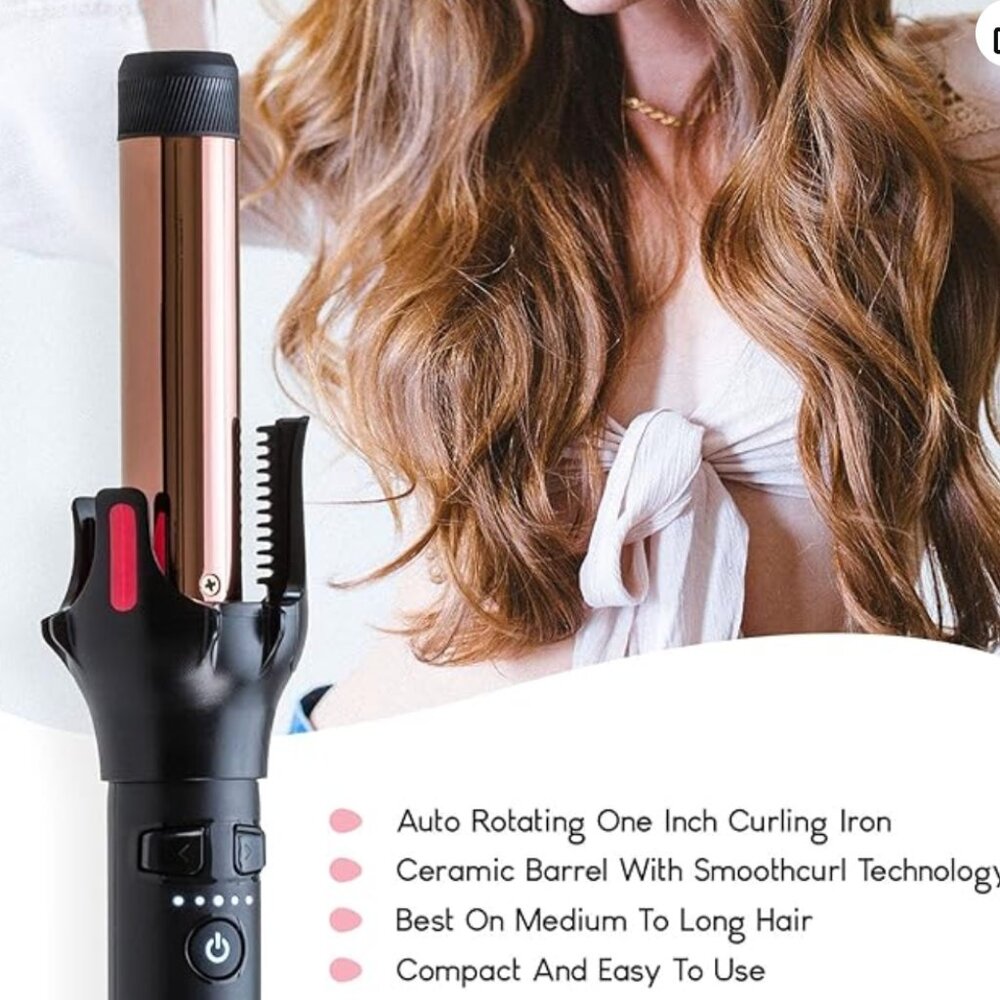 The Farrah Automatic Hair Curling Iron Wand